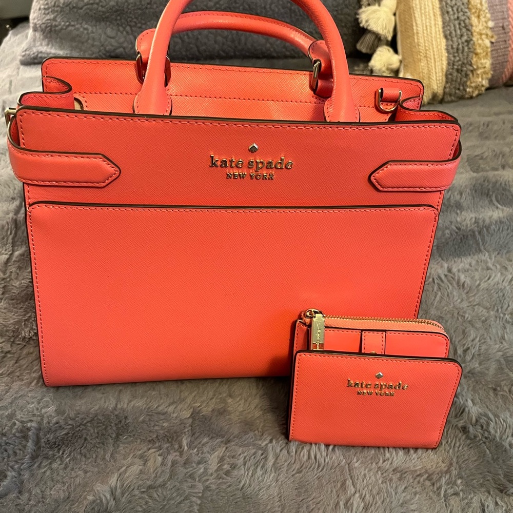 Kate Spade Pink Satchel with Structured Design
